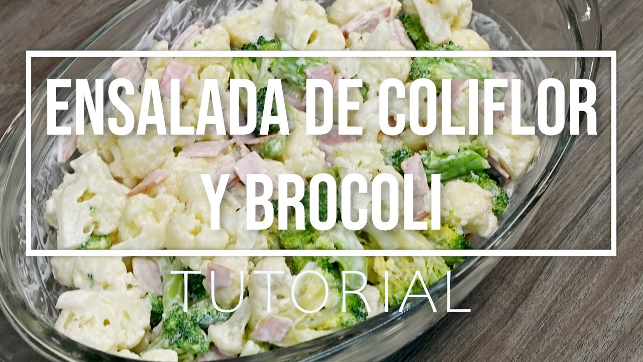 Receta de Ensalada de Brocoli y Coliflor Fácil y Deliciosa