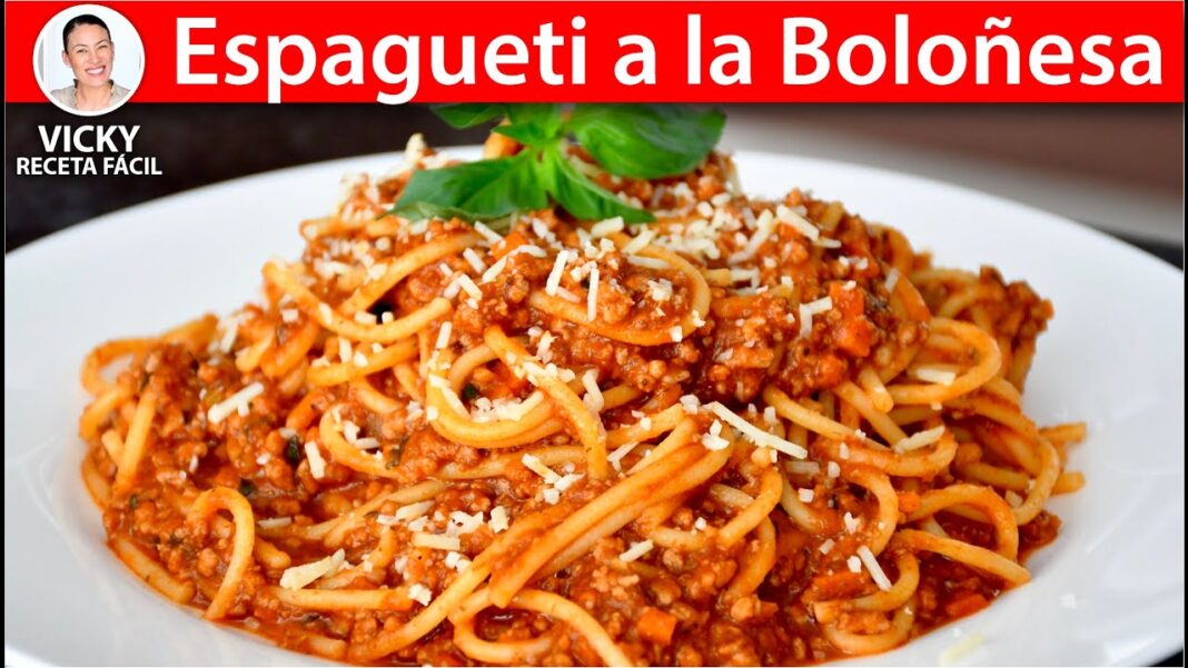 Receta casera de espaguetis a la boloñesa la mejor del mundo