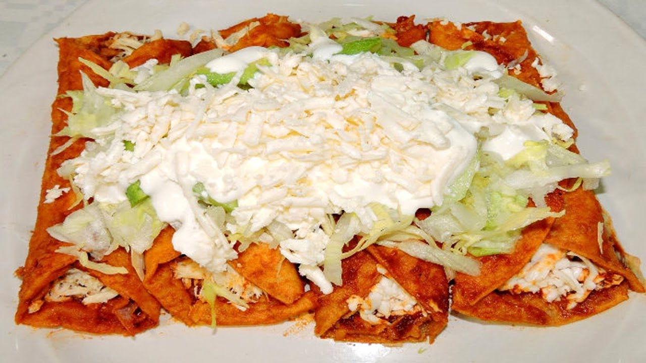 Receta de Enchiladas de Pollo con Queso Deliciosas y Fáciles de Preparar