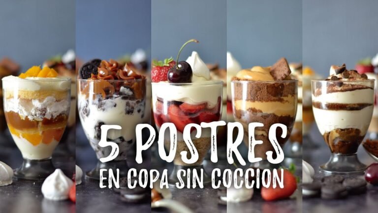 Deliciosos Postres en Copas para Satisfacer tu Antojo Dulce