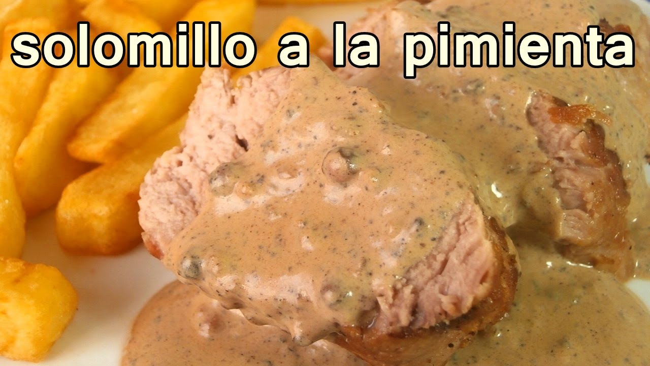 Delicioso Solomillo de Cerdo a la Pimienta Negra