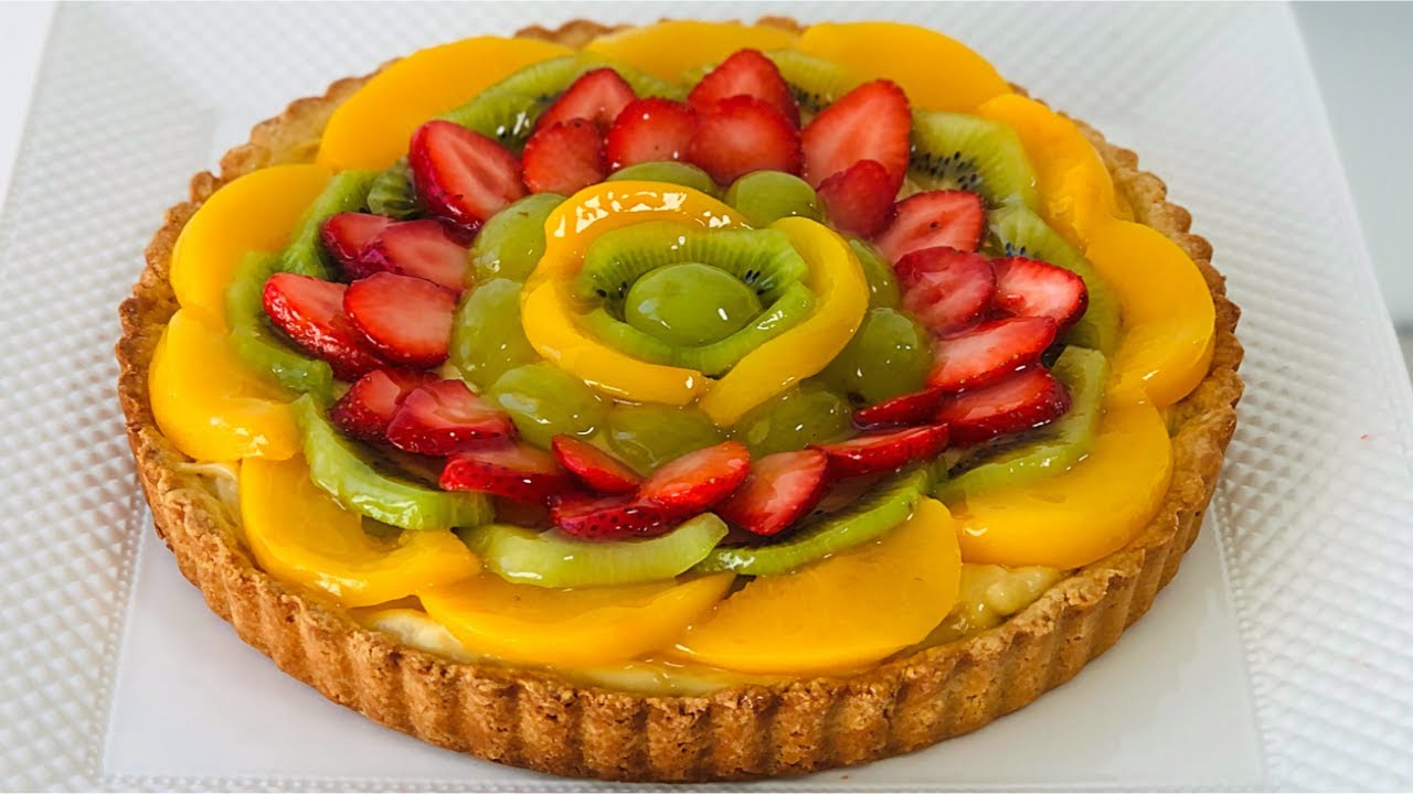 Receta Fácil Para Una Deliciosa Tarta De Crema Y Frutas Frescas